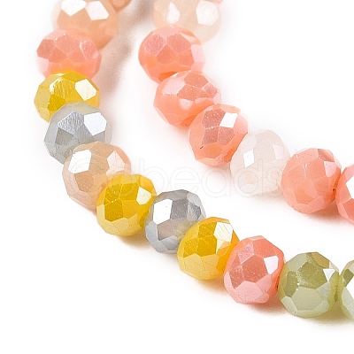 Electroplate Glass Beads Strands GLAA-T023-A16-04-1