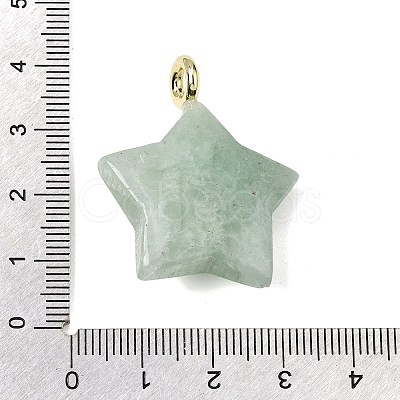 Natural Flower Amazonite Pendants G-Z157-01G-12-1