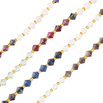 Olycraft 1 Strand Natural Mixed Gemstone Beads Strands AJEW-OC0004-25-1