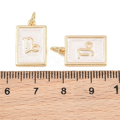 Brass Enamel Pendants KK-CBA62C2-01H-1