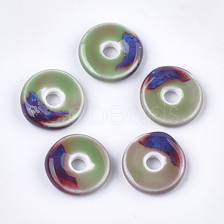 Handmade Porcelain Beads X-PORC-S498-54A-1