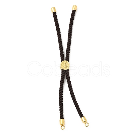 Twisted Nylon Cord Silder Bracelets DIY-B066-03G-08-1