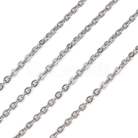 Tarnish Resistant 304 Stainless Steel Cable Chains CHS-K002-33-1