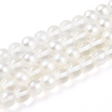 Baking Paint Transparent Glass Beads X1-DGLA-N011-10mm-01-1