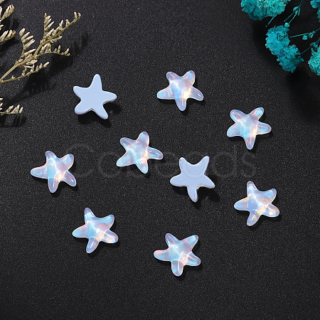 Starfish Glass Cabochons PW-WG37A61-02-1
