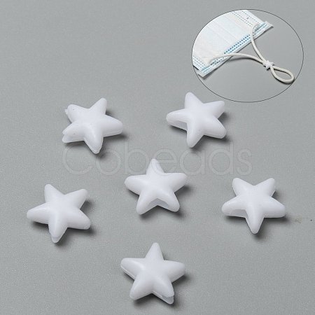 Star PVC Plastic Cord Lock for Mouth Cover X-KY-D013-01A-1