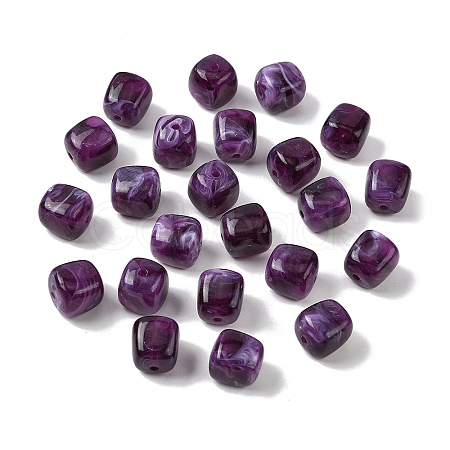 Opaque Acrylic Beads X-OACR-D320-01M-1