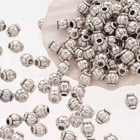 Barrel Tibetan Silver Spacer Beads LS-A575-NF-1