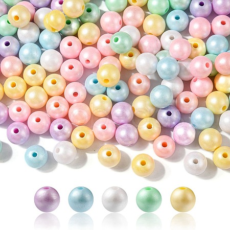 Opaque Acrylic Beads MACR-YW0002-18A-1