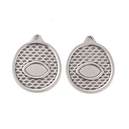 304 Stainless Steel Pendants Cabochons for Enamel STAS-B024-91P-1