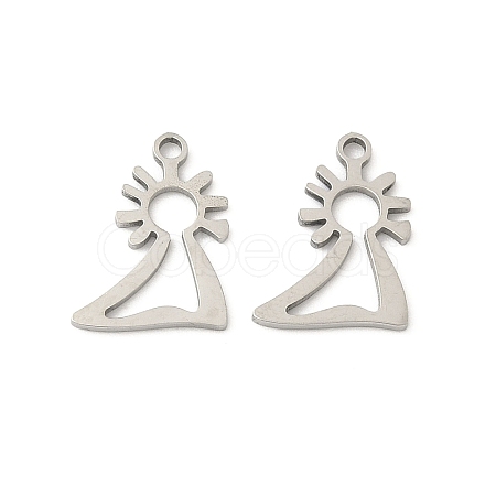 201 Stainless Steel Laser Cut Charms STAS-P428-10P-01-1
