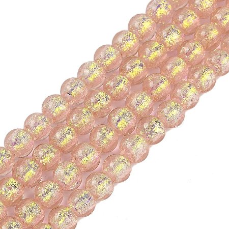 Handmade Foil Lampwork Beads Strands FOIL-K003-06A-04-1