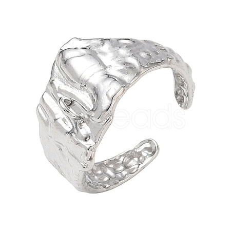Textured 304 Stainless Steel Finger Rings Components SA-CBA45D5-22P-1