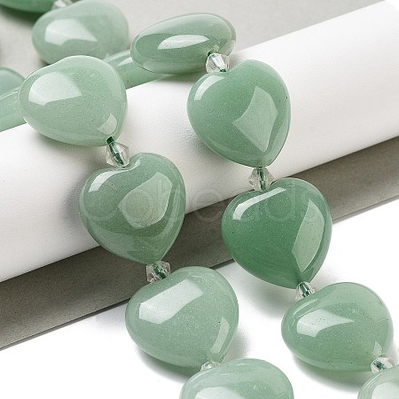 Natural Green Aventurine Beads Strands G-C150-A21-01-1