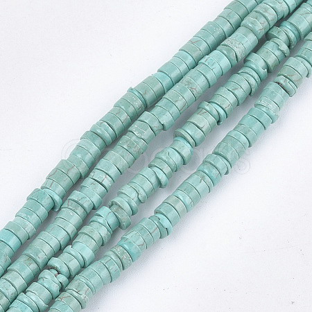 Natural Howlite Beads Strands X-TURQ-T003-16-1