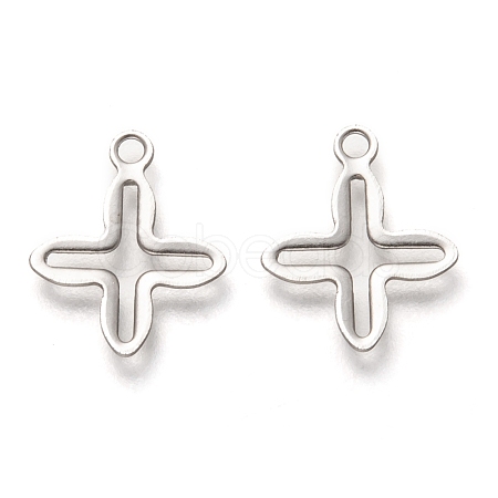 Non-Tarnish 201 Stainless Steel Tiny Cross Charms STAS-C017-14P-1