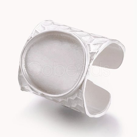 Cuff Brass Pad Finger Ring Settings LS-KK-E703-01MS-1