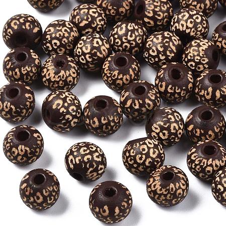 Painted Natural Wood Beads X-WOOD-T021-53A-02-1