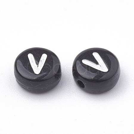 Opaque Acrylic Beads SACR-N002-02V-1