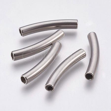 Tarnish Resistant 304 Stainless Steel Tube Beads STAS-P196-21-1