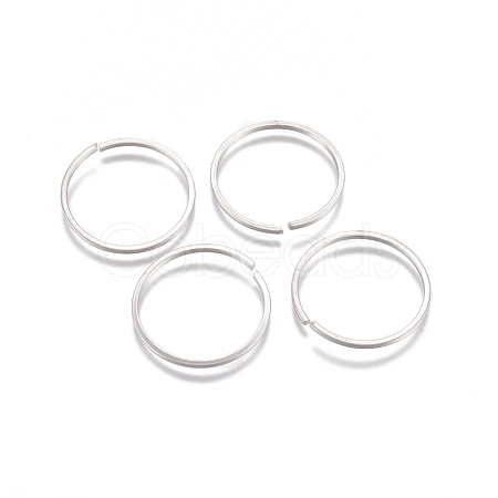 Tarnish Resistant 304 Stainless Steel Open Jump Rings STAS-G225-13P-01-1