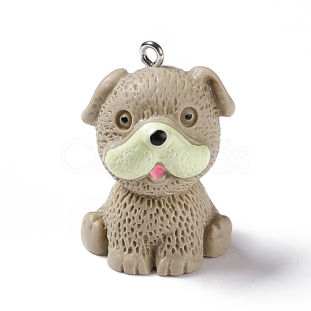 Opaque Resin Pendants RESI-E032-01P-08-1