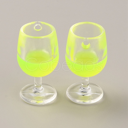 Transparent Resin Pendants RESI-WH0026-48G-1
