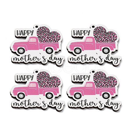 Momther's Day Wooden Pendants WOOD-I012-01C-1