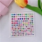 Acrylic Laser Diamond Self-Adhesive Stickers, Colorful, 100x100mm