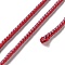 14M Duotone Polyester Braided Cord, Round, Red, 2.5mm, about 15.31 Yards(14m)/Roll