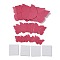 3D Plastic Wall Stickers, with Adhesive Tape, for Home Living Room Bedroom Wall Decorations, Butterfly, Cerise, 23~55x30~70x0.2mm, 48pcs/set