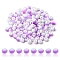 6/0 Opaque Glass Seed Beads, Round Hole, Rondelle, Plum, 4~4.5x3~4mm, Hole: 0.8~1.5mm, 10g/box