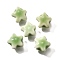 Handmade Porcelain Beads, Star, Olive Drab, 13.5x15x7.5mm, Hole: 2mm