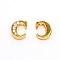 Alloy Slide Charms, with Crystal Rhinestone and Initial Letter A~Z, Letter.C, C: 11.5x9x4mm, Hole: 1.5x8mm