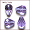 Imitation Austrian Crystal Beads, Grade AAA, K9 Glass, Faceted, Drop, Lilac, 6x8mm, Hole: 0.7~0.9mm