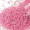 TOHO Round Seed Beads, Japanese Seed Beads, (38) Silver Lined Pink, 15/0, 1.5mm, Hole: 0.7mm, about 3000pcs/10g