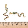 Brass Micro Pave Cubic Zirconia Pendants KK-L243-29G-03-3