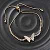 Adjustable Brass Shell Slider Bracelets BJEW-L699-01G-1
