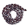 Transparent Electroplate Glass Beads Strands EGLA-N013-T8mm-B05-2