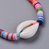 Handmade Polymer Clay Heishi Beads Kids Braided Bracelets BJEW-JB04317-3