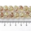 Spray Painted Crackle Glass Beads Strands CCG-Q002-10mm-05-4