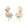 Rack Plating Alloy Enamel Pendants ENAM-N055-118-3
