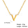 201 Stainless Steel Initial Pendant Necklaces FS-WG78A3B-22-1