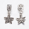 Tibetan Style Alloy European Dangle Charms PALLOY-F199-41AS-2