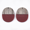 Resin & Wenge Wood Pendants X-RESI-T023-01J-2