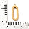 Hollow Oval 304 Stainless Steel Pendants STAS-Q348-05G-3