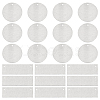 40Pcs 2 Styles Aluminum Pendants FIND-SC0010-22-1