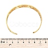 Lotus 304 Stainless Steel Open Cuff Bangle for Woman BJEW-M112-01G-2