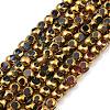 Faceted Electroplate Glass Beads Strands EGLA-P051-03A-G-1