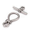 Tarnish Resistant 304 Stainless Steel Toggle Clasps STAS-K216-02P-2